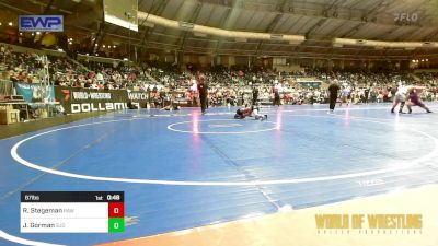 67 lbs Consolation - Ross Stegeman, RAW Wrestling Club vs Jack Gorman, SJO Youth Wrestling