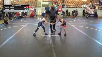 47 lbs Cons. Round 2 - Owen Lyons, CEWA vs Danni Claar, Adena Youth