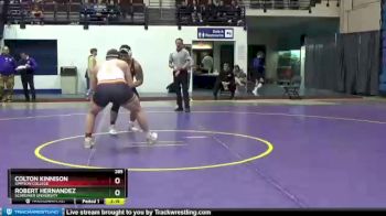 285 lbs Cons. Round 1 - Colton Kinnison, Simpson College vs Robert Hernandez, Schreiner University
