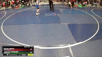 74 lbs Cons. Round 1 - Lincoln Stewart, Panguitch vs Atlas Trout, Wasatch WC