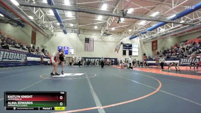 115 lbs Quarterfinal - Alina Edwards, Springfield [Coop] vs Kaitlyn Knight, Jacksonville