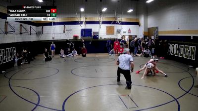 100 lbs Semifinal - Abigail Falk, Fort Leboeuf Hs vs Ella Clark, General Mclane Hs