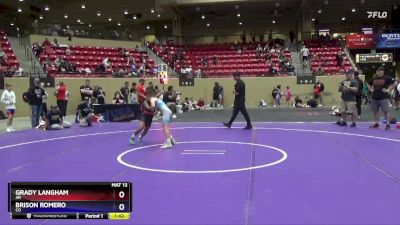 83 lbs Semifinal - Grady Langham, AR vs Brison Romero, CO