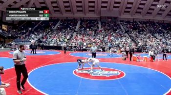 120-4A 1st Place Match - Hunter Barrett, Cass vs Chris Phillips, Central (Carroll)