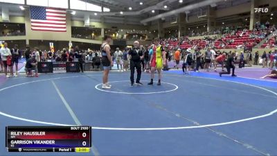 215 lbs Champ. Round 1 - Riley Haussler, NM vs Garrison Vikander, KS