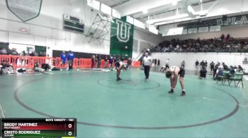 150 lbs Cons. Round 2 - Cristo Rodriguez, Schurr vs Brody Martinez, Palm Desert