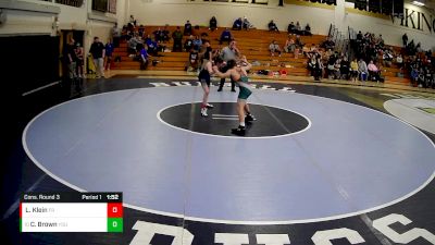 114 lbs Cons. Round 3 - Chad Brown, Yough vs Lucas Klein, Franklin Regional