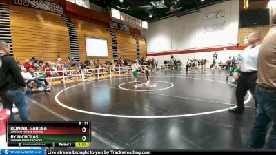 91 lbs Semifinal - Dominic Gardea, Lincoln Middle School vs Ry Nicholas, Lander Middle School