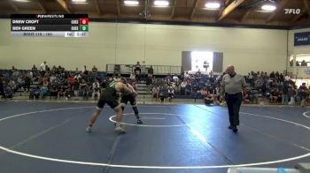 184 lbs Cons. Round 2 - Ben Green, Cuesta College vs Drew Croft, Cuesta College