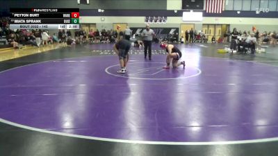 145 lbs Champ. Round 1 - Peyton Burt, Waterloo West vs Miata Sprank, Dubuque Senior