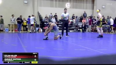 157 lbs Cons. Round 1 - Enrique Santana, Life University vs Dylan Hiller, Emmanuel College