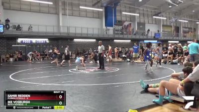 120 lbs Placement Matches (16 Team) - Ike Vosburgh, Beach Bombers vs Samir Redden, Florida Pitbulls