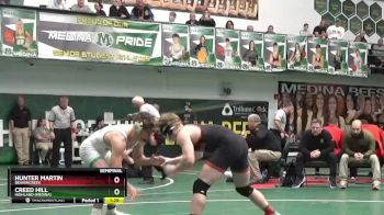 150 lbs Semifinal - Creed Hill, Highland (Medina) vs Hunter Martin, Beavercreek