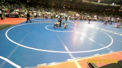 61 lbs Round Of 32 - Ashton Post, OKC Saints Wrestling vs Jordan Skodak, Simmons Academy Of Wrestling