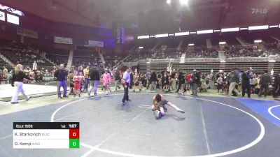 90 lbs Quarterfinal - Kaiden Starkovich, Black Fox Wrestling Academy vs Devon Kemp, Windy City WC