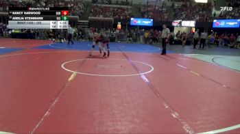 123 lbs Champ. Round 2 - Amelia Steinmann, Belgrade Little Guy vs Nancy Harwood, Browning Indians