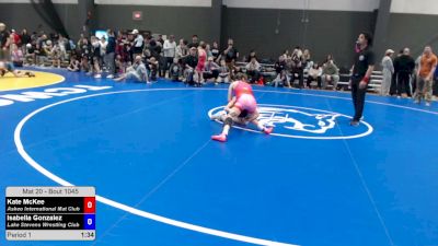 93.6-94.6 lbs Champ. Round 3 - Kate McKee, Askeo International Mat Club vs Isabella Gonzalez, Lake Stevens Wrestling Club