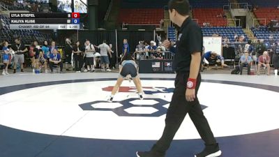 100 lbs Champ. Rd Of 64 - Lyla Stiefel, Iowa vs Kaliya Klise, Nevada