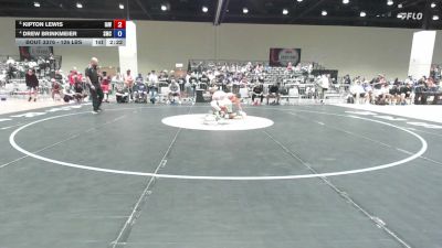126 lbs Quarters - Kipton Lewis, Immortal Athletics WC vs Drew Brinkmeier, Spartan Mat Club