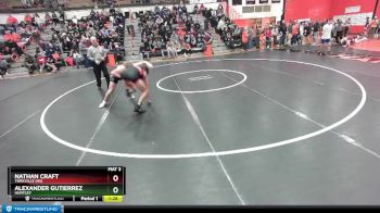 126 lbs Champ. Round 1 - Alexander Gutierrez, HUNTLEY vs Nathan Craft, YORKVILLE (HS)