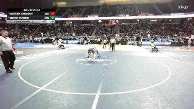 II-152 lbs Cons. Round 5 - Henry Martin, Croton-Harmon vs Abdeen Zaggout, Unatego-Unadilla Valley Franklin