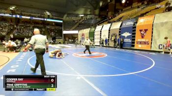 157 Class 1 lbs Cons. Round 2 - Cooper Ray, Maysville vs Trae Griffiths, Missouri Military Academy