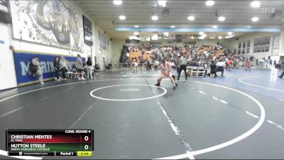 157 lbs Cons. Round 4 - Christian Mentes, El Toro vs Hutton Steele, Santa Margarita Catholic