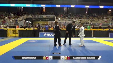 Alexander Austin Hernandez vs Beau Daniel Black 2025 Pan Kids Jiu-Jitsu IBJJF Championship