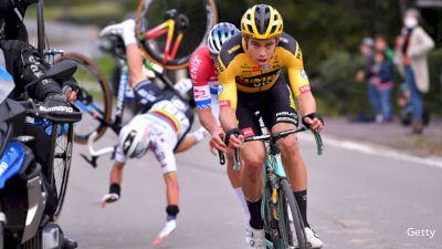 Highlight: Alaphilippe Crashes Into Moto At Flanders