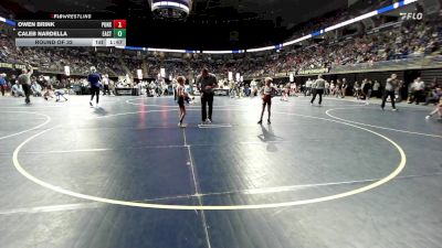 60 lbs Round Of 32 - Owen Brink, Punxsutawney vs Caleb Nardella, Easton