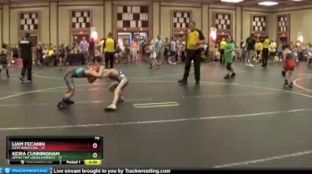 70 lbs Semis & 1st Wrestleback (8 Team) - Liam Fecanin, Elite Wrestling vs Keira Cunningham, Upper Twp Green Hornets