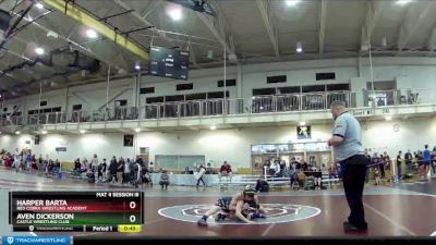 92 lbs Cons. Round 4 - Aven Dickerson, Castle Wrestling Club vs Harper Barta, Red Cobra Wrestling Academy