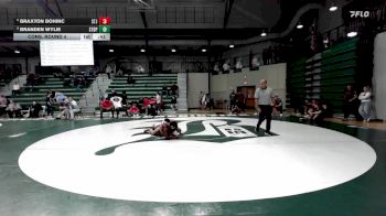 132 lbs Cons. Round 4 - Branden Wylie, St. Benedict`s Prep vs Braxton Bohinc, St. John`s College