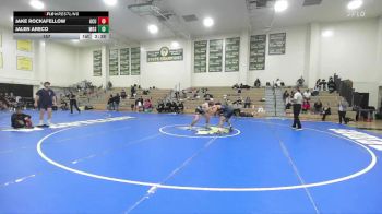 157 lbs Finals (2 Team) - Jake Rockafellow, Grand Canyon University Club vs Jalen Areco, Menlo Oak Squad