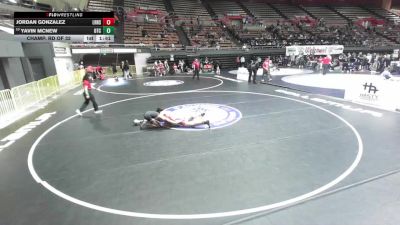 132 lbs Champ. Rd Of 32 - Jordan Gonzalez, Liberty Ranch High School Wrestling vs Yavin McNew, Origin Training Center