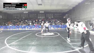 144 lbs 1st Place Match - Romeo Saligan, San Luis Obispo vs Jonathan Duran, Granite Hills