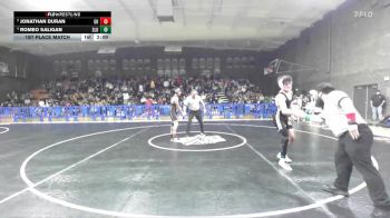 144 lbs 1st Place Match - Romeo Saligan, San Luis Obispo vs Jonathan Duran, Granite Hills