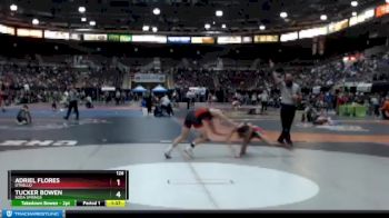 126 lbs Champ. Round 2 - Tucker Bowen, Soda Springs vs Adriel Flores, Othello