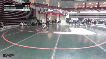 110 lbs Quarterfinal - Hannah Lopez, Westmoore High School Girls vs Yazmin Nevarez, Mcloud HS Girls