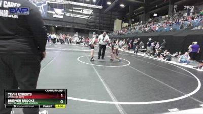 76 lbs Champ. Round 1 - Brewer Brooks, Shelton Wrestling Academy vs Tevin Roberts, LAWRENCE ELITE