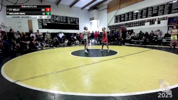 100 lbs Champ. Round 1 - Ty Kelly, Carnegie Middle School vs William Kehl, Chester Wrestling