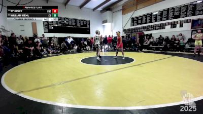 100 lbs Champ. Round 1 - Ty Kelly, Carnegie Middle School vs William Kehl, Chester Wrestling