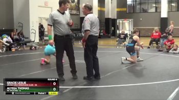 142 lbs Round 6 (16 Team) - Gracie Leslie, Grand View Wrestling Club vs Alyssa Thomas, NE Valkyrie