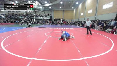 107 lbs Quarterfinal - Catori Watson, Mountain Valley vs Ella Paris, Salem