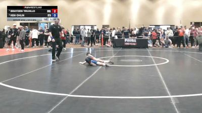 53 lbs Champ. Round 5 - Brayden Trujillo, Drillmasters vs Ken Ohlin, Believe To Achieve