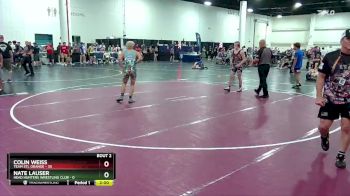 144 lbs Round 1 (8 Team) - Nate Lauser, Head Hunters Wrestling Club vs Colin Weiss, Team STL Orange