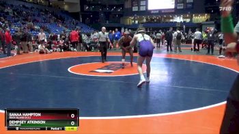 145 lbs Cons. Round 3 - Sanaa Hampton, Rock Island (H.S.) vs Dempsey Atkinson, Rochelle