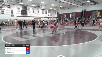 132 lbs Quarterfinal - Nate Keller, Buxton vs Teag Saito, Shore Thing WC