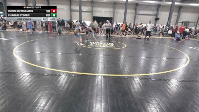 100 lbs 3rd Place - Owen McWilliams, York vs Charlie Steger, Ridgway