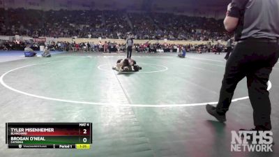 4A-113 lbs Semifinal - Tyler Misenheimer, Blanchard vs Brogan O`Neal, Catoosa